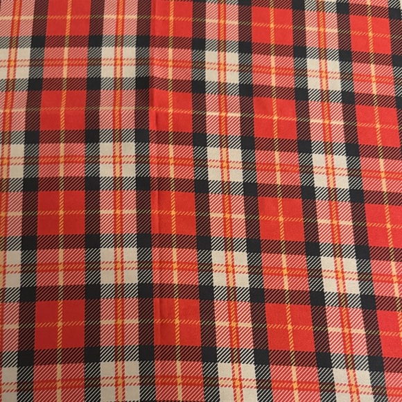 Ralph Lauren Red and Black Plaid Scarf - Picture 6 of 9